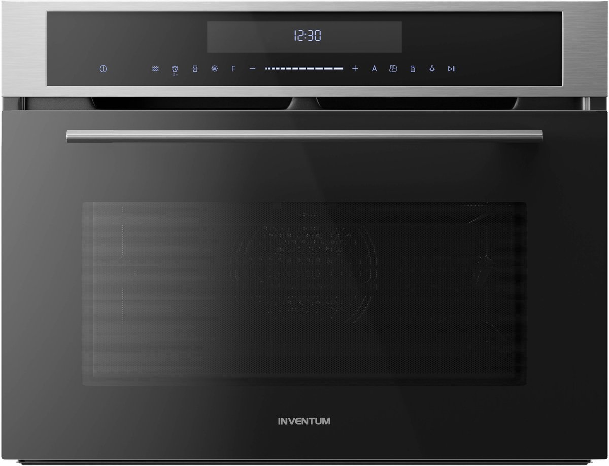 Inventum IMC4535GT - Inbouw combi-oven - Hetelucht - Magnetron - Grill - 50 liter - 45 cm hoog - Tot 250 graden - Zwart - Beste Koop Maart 2026 - Afbeelding 2