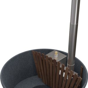 Welltub Family Inbouw Hottub – Antraciet, 170 cm, Levenslange Garantie Kunststof Kuip, Met Isolatie