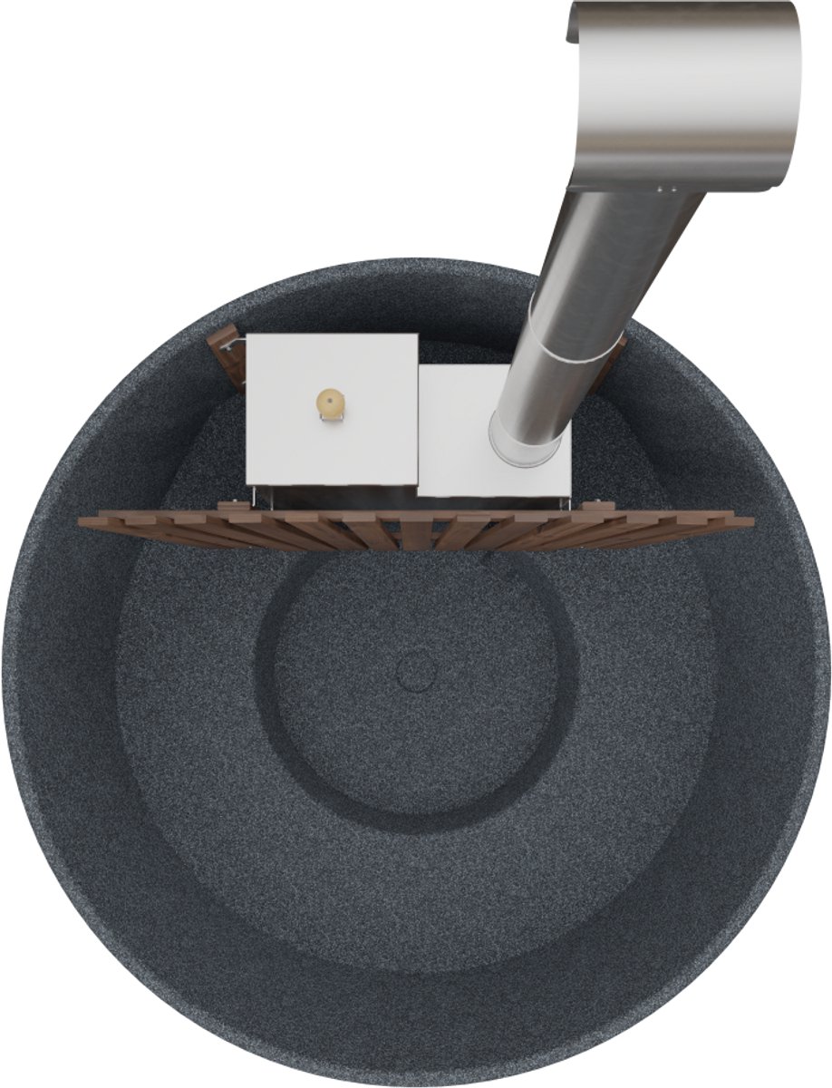 Welltub Family Inbouw Hottub – Antraciet, 170 cm, Levenslange Garantie Kunststof Kuip, Met Isolatie - Afbeelding 4