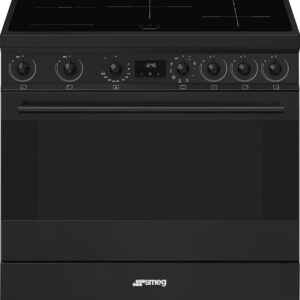 SMEG Concert C9IMN2 – 90 cm Inductie Fornuis – 5 Zones – Multifunctionele Oven – Mat Zwart