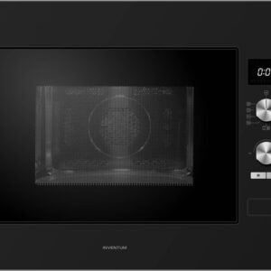 Inventum IMC6132FZWA - Inbouw combi-oven - Hetelucht - Magnetron - Grill - 32 liter - 45 cm hoog - Tot 220 graden - Zwart/RVS