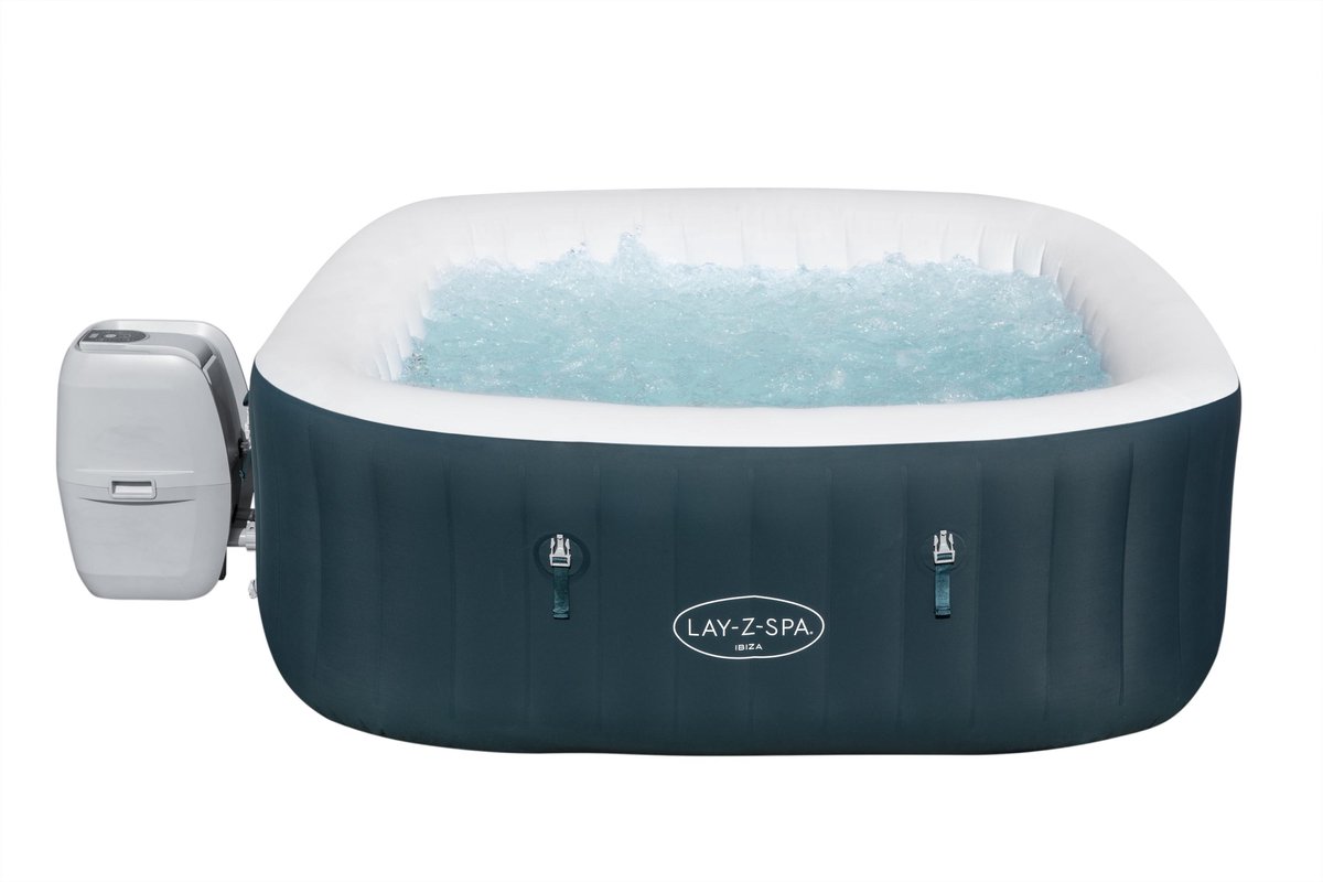 BestWay - Opblaasbare Jacuzzi voor 6 a 7 volwassenen - Luxe Spa 2026 - Verwarmde Hottub met Bubbels - Bubbelbad - Met Bedieningspaneel, Afdekzeil