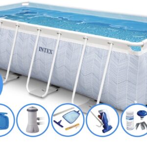 Intex Chevron Prism Frame COMFORT zwembad set - 400x200x100 cm