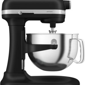 KitchenAid keukenmachine - Artisan - In hoogte verstelbare kom - 375 W - 11 snelheden - 3 RVS accessoires - 5,6L - Matzwart