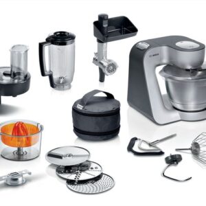 Bosch MUM5 - MUM5935B - Keukenmachine - 1000W - Keukenrobot - Keukenmixer - Mixer met Mengkom - 3,9L - Donker zilver