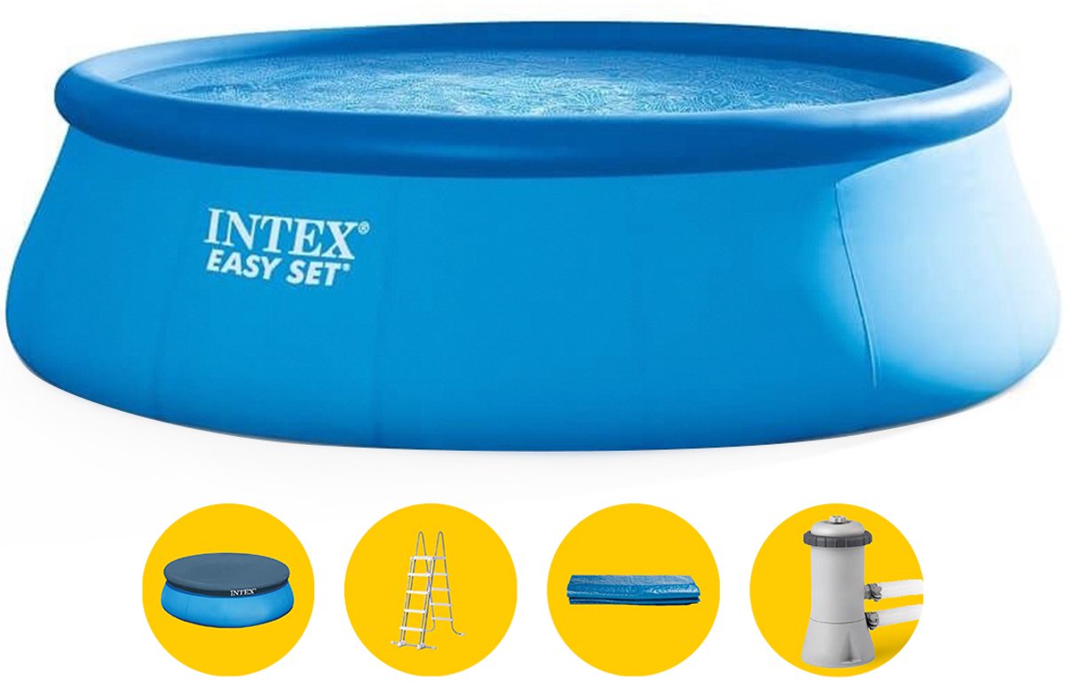 Intex Easy Set Pool Set - Opblaaszwembad - Ø 457 x 122 cm met filterpomp