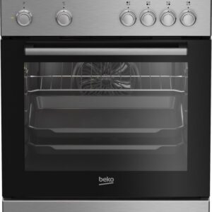 Beko FBM6202XNL AeroPerfect – Vrijstaand Gasfornuis – 60 cm – 4 Gasbranders – Multifunctionele Elektrische Oven – Inox – 66L – Energieklasse A