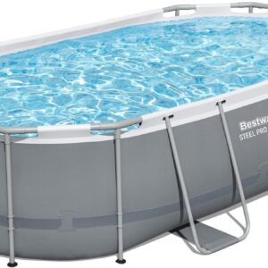 Bestway Zwembadset Power Steel ovaal 427x250x100 cm 56620