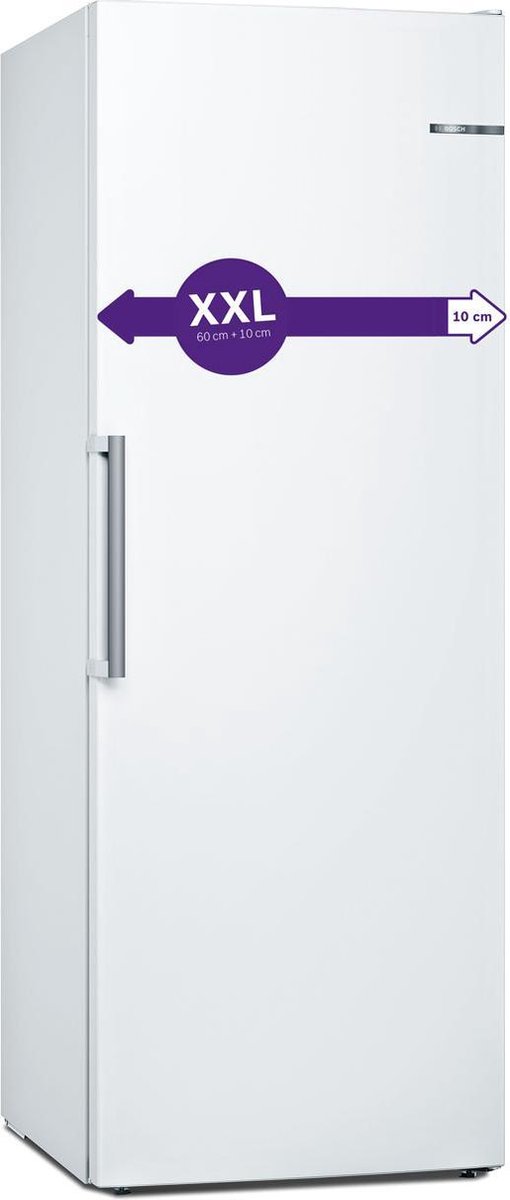 Bosch GSN58AWCV - Serie 6 - 191 x 70 - Vrijstaande Vriezer - Vrieskast - No Frost - Nooit meer ontdooien - Wit - Energielabel C - Afbeelding 5