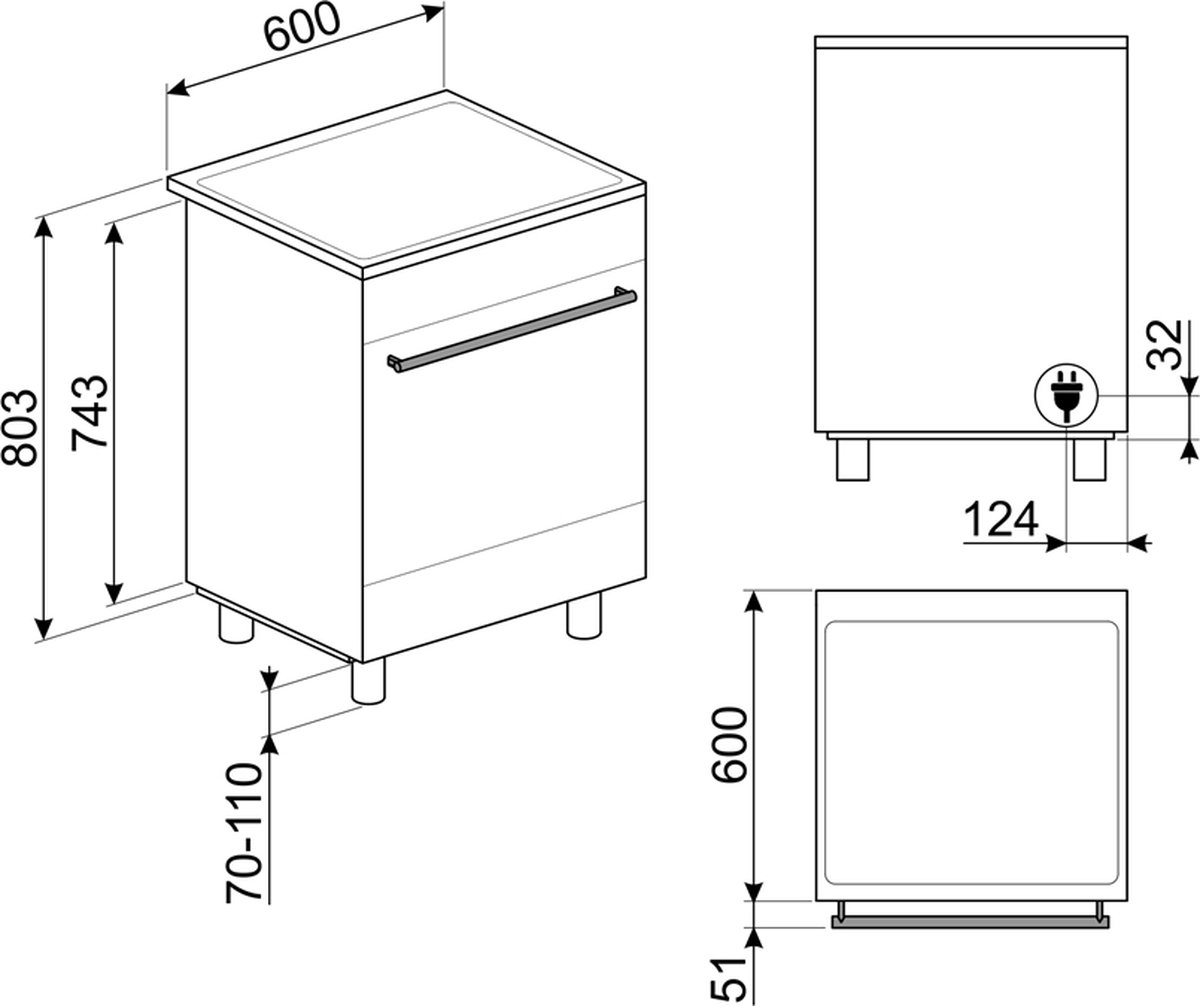 SMEG C6IMXM2 - Inductie fornuis - 60 cm - RVS - Afbeelding 4